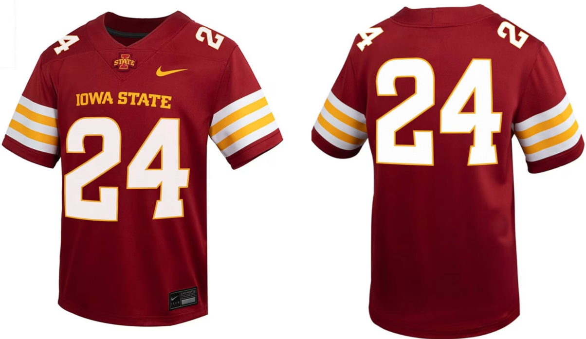 Men's Iowa State Cyclones #24 Football Stitched Jersey